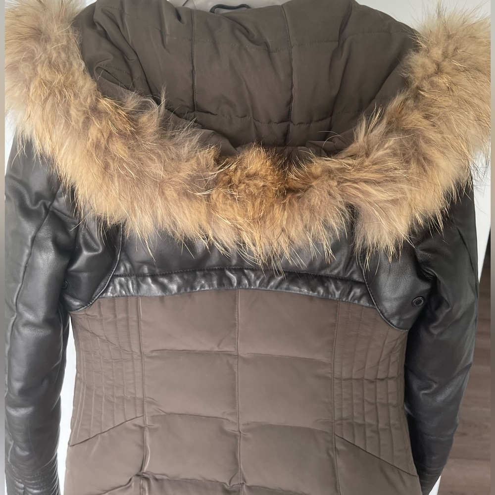 RUDSAK Silvia Leather Sleeved Down Parka - Picture 5 of 13